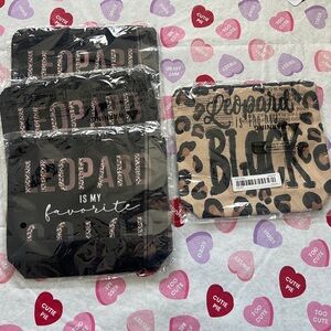 Leopard Print Cosmetic Bags